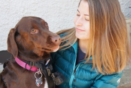 Susie and Tula the pho Dog rapher