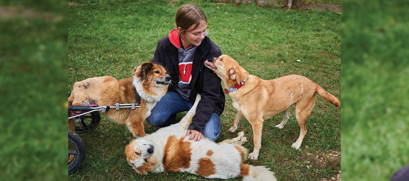 Una with summer shelties